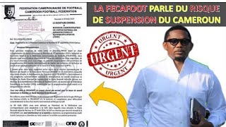 LA FECAFOOT RÉPOND À LONIES ET ÉVOQUE LA SUSPENSION DU CAMEROUN [upl. by Enaffit]