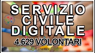 SERVIZIO CIVILE DIGITALE BANDO 2023 PER 4629 VOLONTARI [upl. by Aillimac]