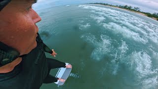 Pump Foil on Lake Ontario Bumps with APF 1880202 [upl. by Rakia]