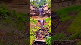 Munising Falls in Munising Michigan on 09  14  24 waterfall [upl. by Cirilla]