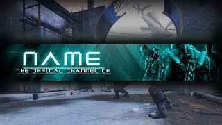 Gaming Banner Template  Free Banner 2017 [upl. by Nnayelhsa]