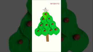 How to make Christmas tree use paper  tree craft making craft tree [upl. by Koloski]