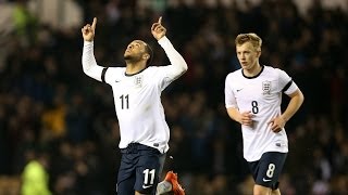 NATHAN REDMOND WINNING GOAL England vs Wales 10 in Derby [upl. by Linnell]