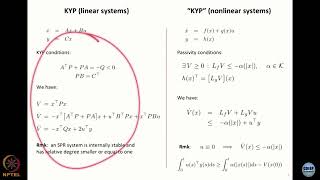 Week 8  Lecture 43  Passivity in control systems Part 3Prof Antonio Loria [upl. by Aufmann]