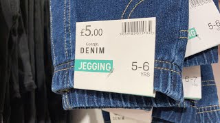 ASDA Girls Jeans  Shop Denim Jeggings  October 2020 [upl. by Primo]