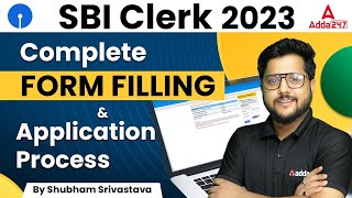 SBI Clerk Form Fill Up 2023 Complete Application Process  SBI Clerk Form Kaise Bhare [upl. by Joannes780]