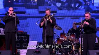 Oleg Lundstream Jazz band plays music in India [upl. by Schrick]