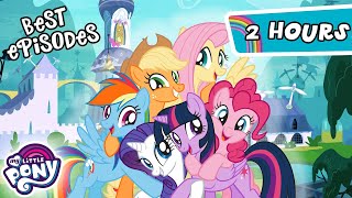 My Little Pony Friendship is Magic  FAN FAVORITE EPISODES  2 Hour Compilation  MLP Full Episodes [upl. by Enelec392]