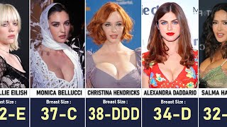 BRA SIZES FAMOUS CELEBRITIES The Results Will Shock You 😱 [upl. by Doss]