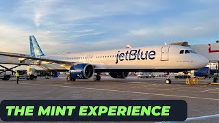 ✈ Trip report  JetBlue A321NEO  The MINT experience  Boston  London Gatwick ✈ [upl. by Delfine]