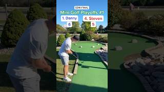 Hole 3 Round 2 Mini Golf Playoffs 1  1 Danny vs 4 Steven minigolf [upl. by Amice]