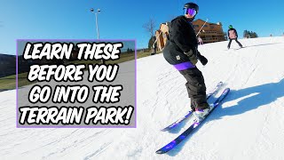 FIRST 3 SKI TRICKS TO LEARN BEFORE THE TERRAIN PARK [upl. by Sholeen107]