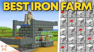 BEST MINECRAFT 121 IRON FARM  New Design Easy Efficient [upl. by Fernande845]