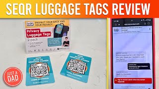 SeQR Contact Secure Privacy Luggage Tags HONEST REVIEW [upl. by Gebhardt]