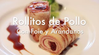 Rollos de Pollo Rellenos de Foie y Arándanos  Recetas Navideñas ✅ [upl. by Ahsiner]