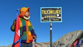 Tilicho Trek  Khangsar To Tilicho Lake  Tilicho Lake Nepals Highest Lake  Manzeer Vlogs [upl. by Aleina]