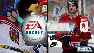 NHL 09 PC mod 2014 IIHF World Championship Czech vs Canada [upl. by Ilrak]