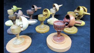 Woodturning Art The captured wooden toy Spin Top Tutorial Part 1 [upl. by Vivia]