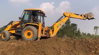 JCB Backhoe Loader Working In Village r2autos2040 [upl. by Meerek293]