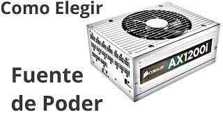 Tutorial Como Elegir la Fuente de Poder ATX para tu PC [upl. by Malvin734]