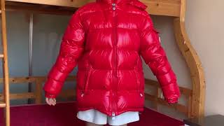 Moncler Marie Quilted Down Red puffer Jacket [upl. by Eltrym410]