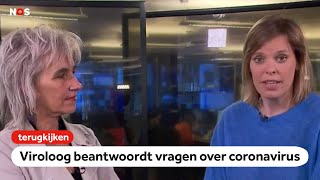 TERUGKIJKEN QampA over het coronavirus COVID19 met viroloog Marion Koopmans [upl. by Gustafson]