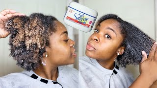 SILICON MIX on TYPE 4 HAIR  RESTORE DAMAGED NATURAL HAIR  First Impression   TAM KAM [upl. by Zenia]