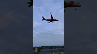 Flight A320 Landing at Pune Airport  Pune flight airbus airlines indigo airindia airasia [upl. by Ayifa]