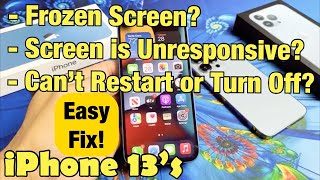 iPhone 13s Screen is Frozen Unresponsive or Cant Restart Easy Fix [upl. by Kletter472]