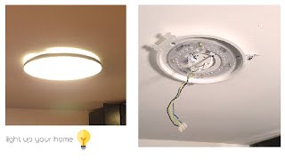 Tutorial Wie man eine Leuchte Lampe montiert und anschließt [upl. by Carli]