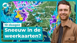 10daagse eerste sneeuw in de weerkaarten [upl. by Gnoht]