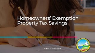 Homeowners Exemption Property Tax Savings [upl. by Ardnaet]