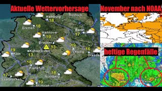 Aktuelle Wettervorhersage  November Trend nach quotNOAAquot und CFS [upl. by Haerle942]