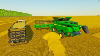 FS22 BIG HARVESTING CONTRACT CHALLENGE HURON COUNTY FARM [upl. by Marlette742]