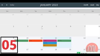 05 Full Calendar js  Make Calendar clickable  Handle click method in fullCalendar js [upl. by Mellisent]