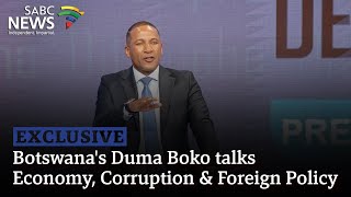 Exclusive  Botswanas Duma Boko talks Economy Corruption amp Foreign Policy [upl. by Divadleahcim739]