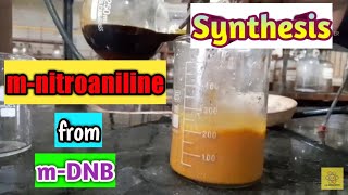 Synthesis of mnitroaniline from mdinitrobenzene  Saw in the discription box [upl. by Weisbart]