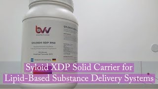 Syloid XDP Solid Carrier for LipidBased Substance Delivery Systems [upl. by Ramsden687]