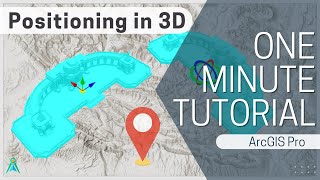 One Minute Tutorial Positioning a 3D model in ArcGIS Pro [upl. by Redmond]