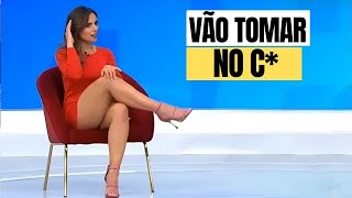 APRESENTADORA SE EMPOLGA COM LIGAÇÃO MAS É XINGADA AO VIVO [upl. by Enyaz]