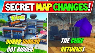 NEW FORTNITE SECRET MAP CHANGES quotCUBE RETURNS FINALLYquot  Season 8 Storyline [upl. by Nitsua]