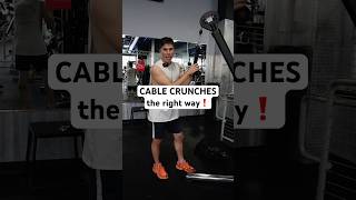 Cable crunches… the right way abs crunches fitnesscoach [upl. by Clovis349]