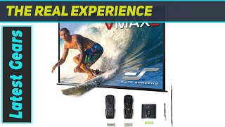 Elite Screens VMAX2 120inch Motorized Projection Screen  Experience the Ultimate in Home [upl. by Jerad186]