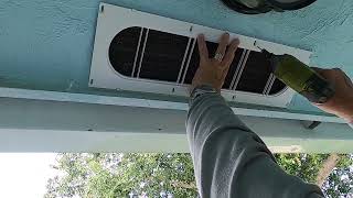 24 Inch Soffit Vent Installation Video Part 3 [upl. by Vatsug]