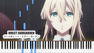 Violets Letter  Violet Evergarden Piano Cover  Sheet Music 4K [upl. by Assirrac]