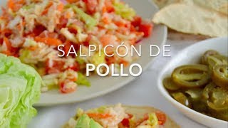 SALPICÓN DE POLLO muy fácil amp delicioso  Recetas fáciles Pizca de Sabor [upl. by Nirahs]