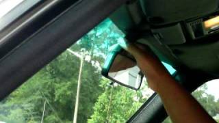 W126 Mercedes Rear View Mirror Removal and InstallationMOV [upl. by Enirrok]