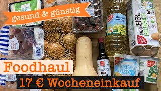 Wocheneinkauf gesund amp günstig mit Cashback 17 €  Food Haul mit Food Diary 1 Person [upl. by Suirradal]