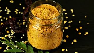 Sambar powder recipe  Sambar masala powder  Sambar podi [upl. by Johnathon791]