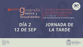 Sexto Seminario Latinoamericano de Geografía Género y Sexualidades 12 SEPTARDE [upl. by Thanh]